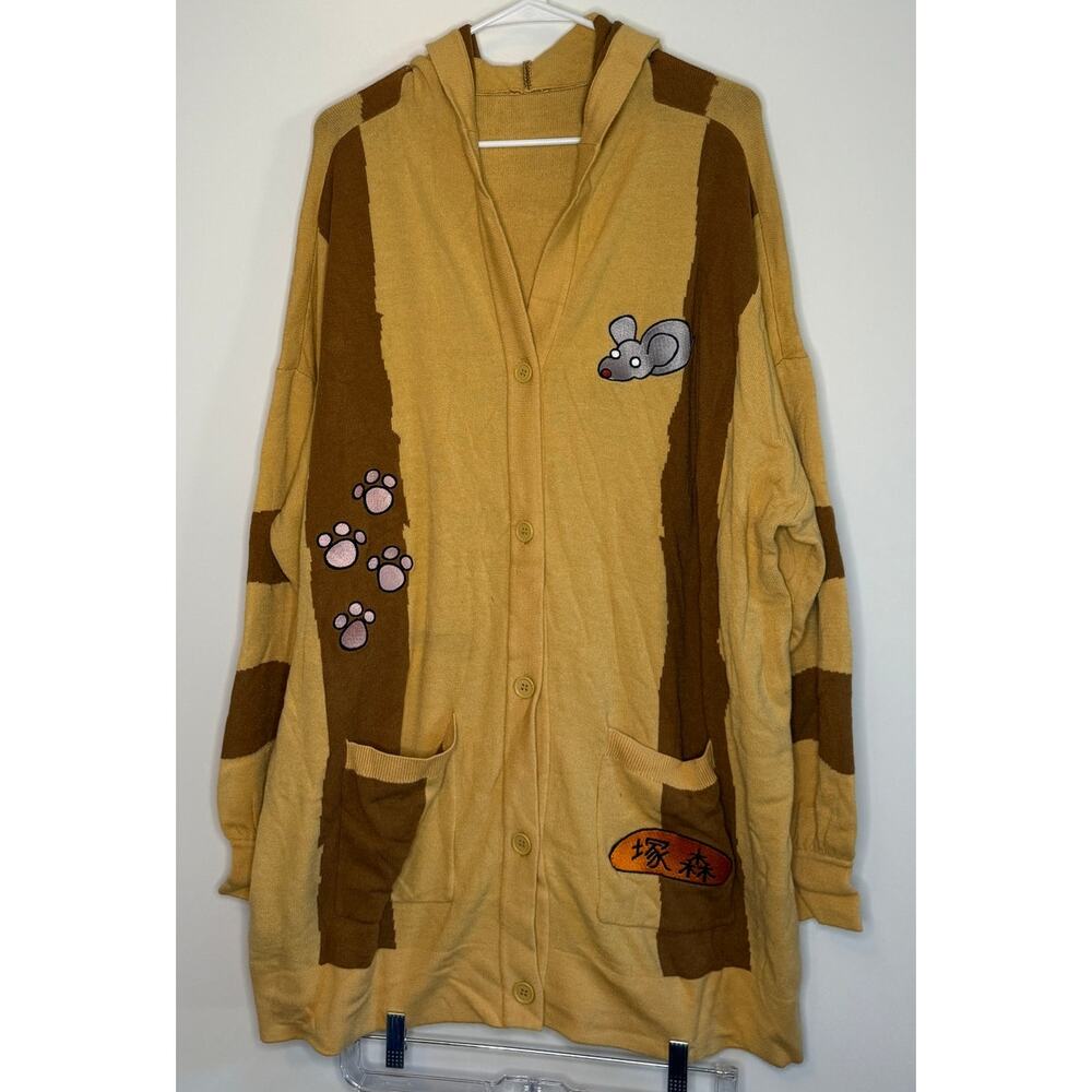 Box Lunch My Neighbor Totoro Cat Bus Hoodie Cardigan Sweater XXL NWOT Plus Size